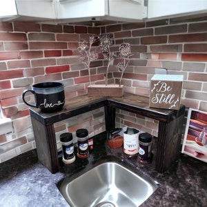 Farmhouse Kitchen Corner Shelf Decor ZPI9YGP - Etsy