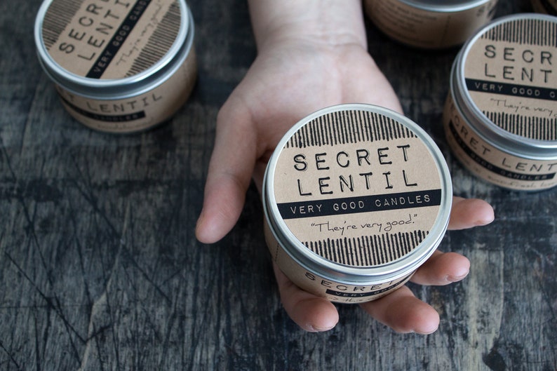 Tea House \u2014 Very Good Candle from Secret Lentil 8 oz soy in metal tin
