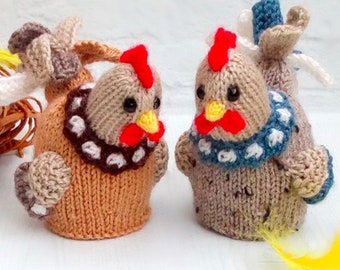Henrietta the Little Brown Hen Knitting Pattern - Chicken - Easy