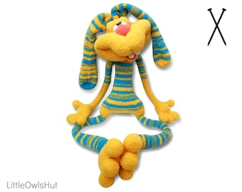 K006 Knitting Pattern - Rabbit Dude Keks - Amigurumi soft toy PDF file by Pertseva Etsy