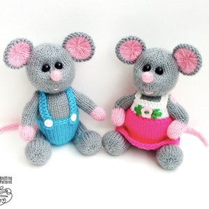 K034 Knitting Pattern Little Baby mice mouse rat with clothing animal dolls Amigurumi by Zabelina Etsy image 6