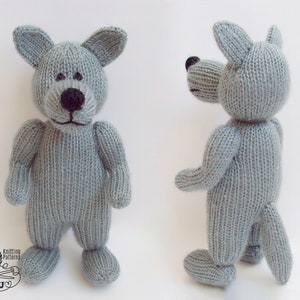 K062 Wolf Knitting Pattern - Wolf soft toys for playset of wolf and seven goats or three pigs - Amigurumi - by Zabelina Etsy