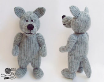 K062 Knitting Pattern - The Wolf soft toys - Amigurumi - by Zabelina Etsy