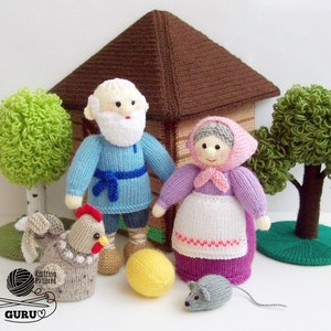 K043 Knitting Pattern Grandparents dolls Grandad and Granny Grandma Amigurumi by Zabelina Etsy image 3