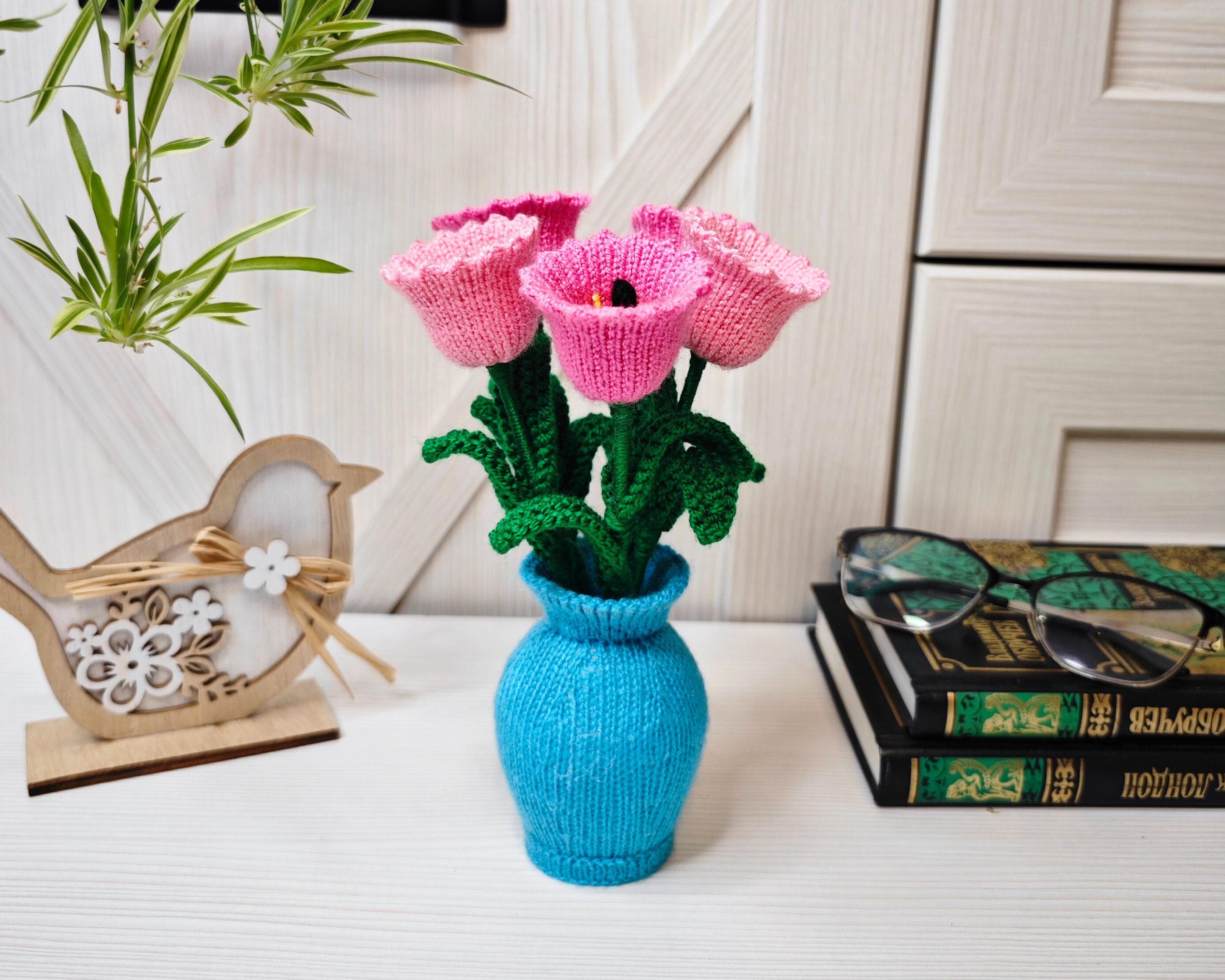 Generic Mini vaso da fiori in plastica colorata da 10 litri, per interni ( rosa caldo, 10 x 8,5 x 7 cm, both