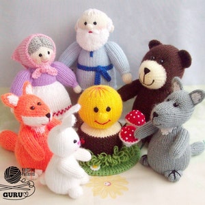 K043 Knitting Pattern Grandparents dolls Grandad and Granny Grandma Amigurumi by Zabelina Etsy image 4