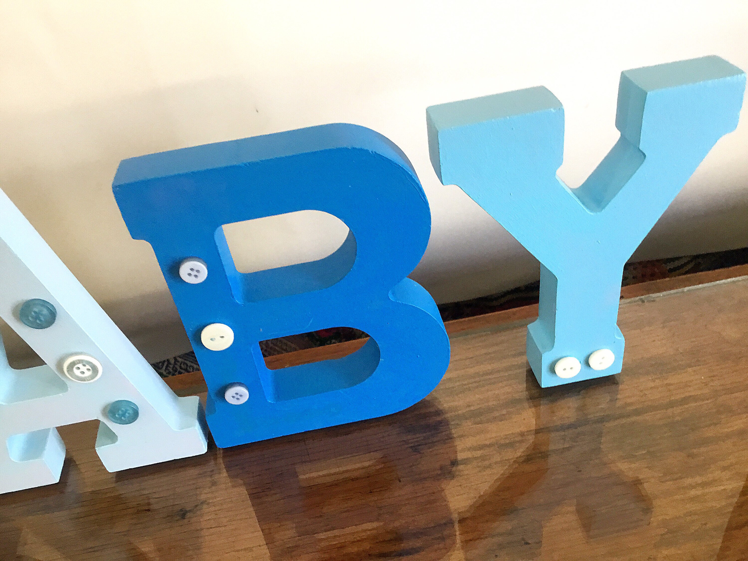 BABY table letters for virtual baby shower Baby boy photo Etsy