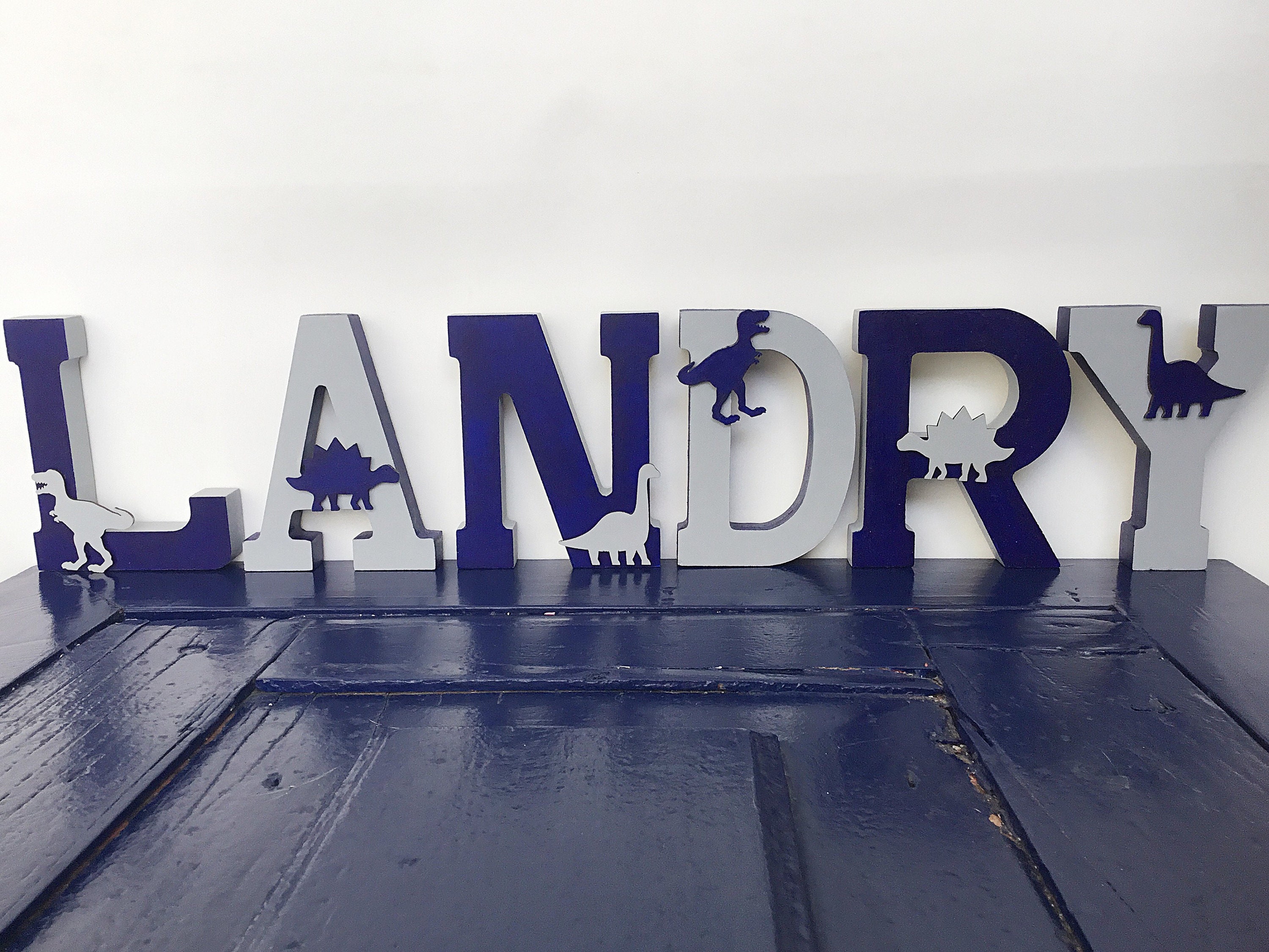 New baby nursery letters Baby name wall decor Wooden name 3D Etsy