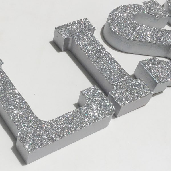 Glitter Letters Etsy