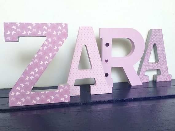 Custom Wooden Letter Sign Wall Decor, Large Wall Letters Baby Name