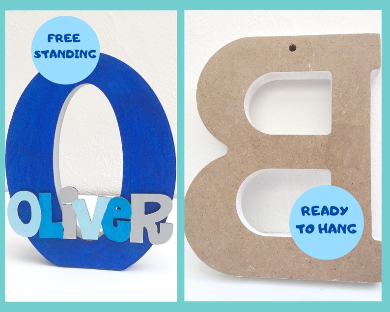 New baby nursery letters Baby name wall decor Wooden name 3D Etsy