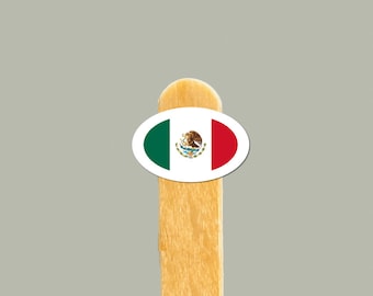 Mexico Flag Vinyl Sticker: Mexican Pride Decal
