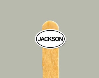 Jackson Vinylklistermärke — Jackson Hole Skidgåva, Vattenflaska & Laptopdekal