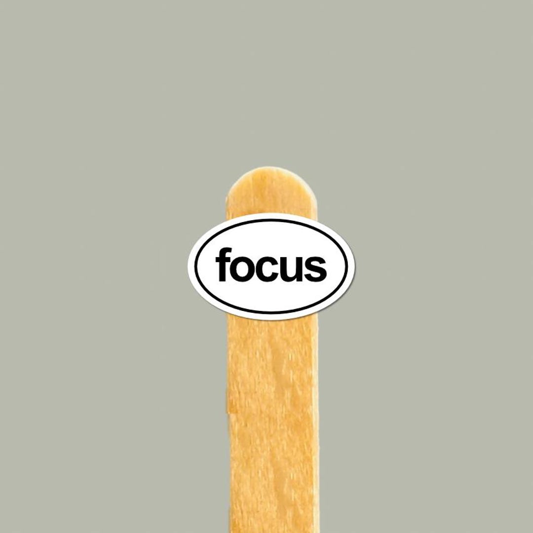 FOCUS Vinyl Sticker — Motivational Gift, Water Bottle & Laptop Decal - Etsy