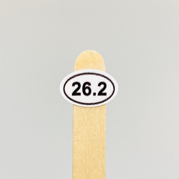 26.2 Marathon Running Sticker - high quality, custom vinyl sticker, small size for your phone, computer, or virtually anywhere