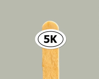 5K Run Vinyl Sticker — Runner Gift, Water Bottle & Laptop Decal