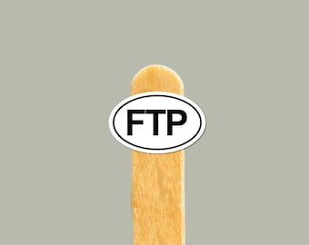FTP (Functional Threshold Power) vinylklistermärke — Cykelträningspresent, vattenflaska och laptopdekal