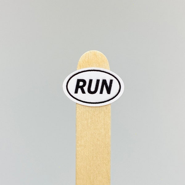 Run Sticker - high quality, custom vinyl sticker, small size for your phone, computer, or virtually anywhere