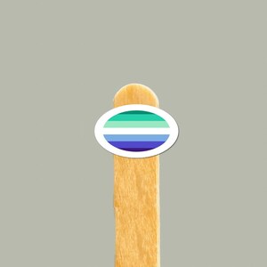 MLM Pride Flagge Aufkleber | Wasserfester Vinyl-Aufkleber | LGBTQ Aufkleber für Journals, Wasserflaschen, Laptops, Tablets | Geschenk für Schwule Männer
