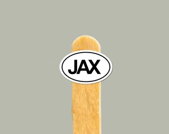 JAX Vinylklistermärke — Jacksonville Resepresent, Vattenflaska & Laptopdekal