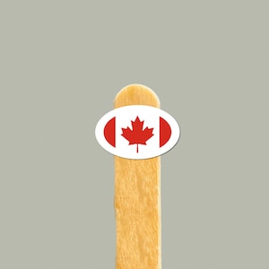 Adesivo da bandeira do Canadá | Adesivo de vinil do orgulho canadense | Big Maple | Presente do Canadá | Decoração do Canadá | Adesivo do Canadá | Internacional | Adesivo do país