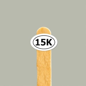 Adhesivo de vinilo de 15 000 k para corredores de maratón, calcomanía para correr, adhesivo para carreras de 15 000 k, regalo para corredores de trail, adhesivo para carreras de resistencia