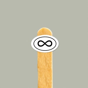 Oneindige sticker | Inspirerende vinylsticker | Cadeau oneindig | Spiritueel cadeau | Persoonlijke groei | Oneindigheidscadeau | Inspirerende sticker