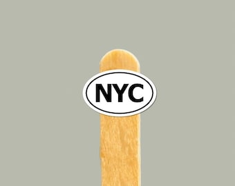 New York City vinylklistermärke — NYC resepresent, vattenflaska och laptopdekal