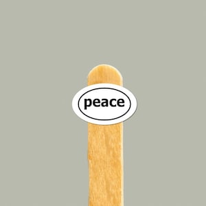 Peace Aufkleber | Inspirierender Vinyl-Aufkleber | Kleine positive Aufkleber für Handys, Laptops, Wasserflaschen | Achtsamkeit Geschenk