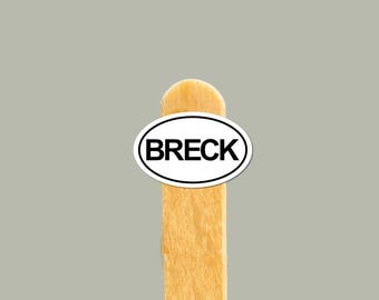 Breck Vinylklistermärke — Breckenridge Skidgåva, Vattenflaska & Laptopdekal