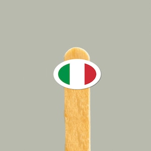 Sticker vlag Italië | Vinylsticker Italian Pride | Italië Charms | Italiaans cadeau | Italiaanse sticker | Italiaanse vinylsticker | Reisstickers