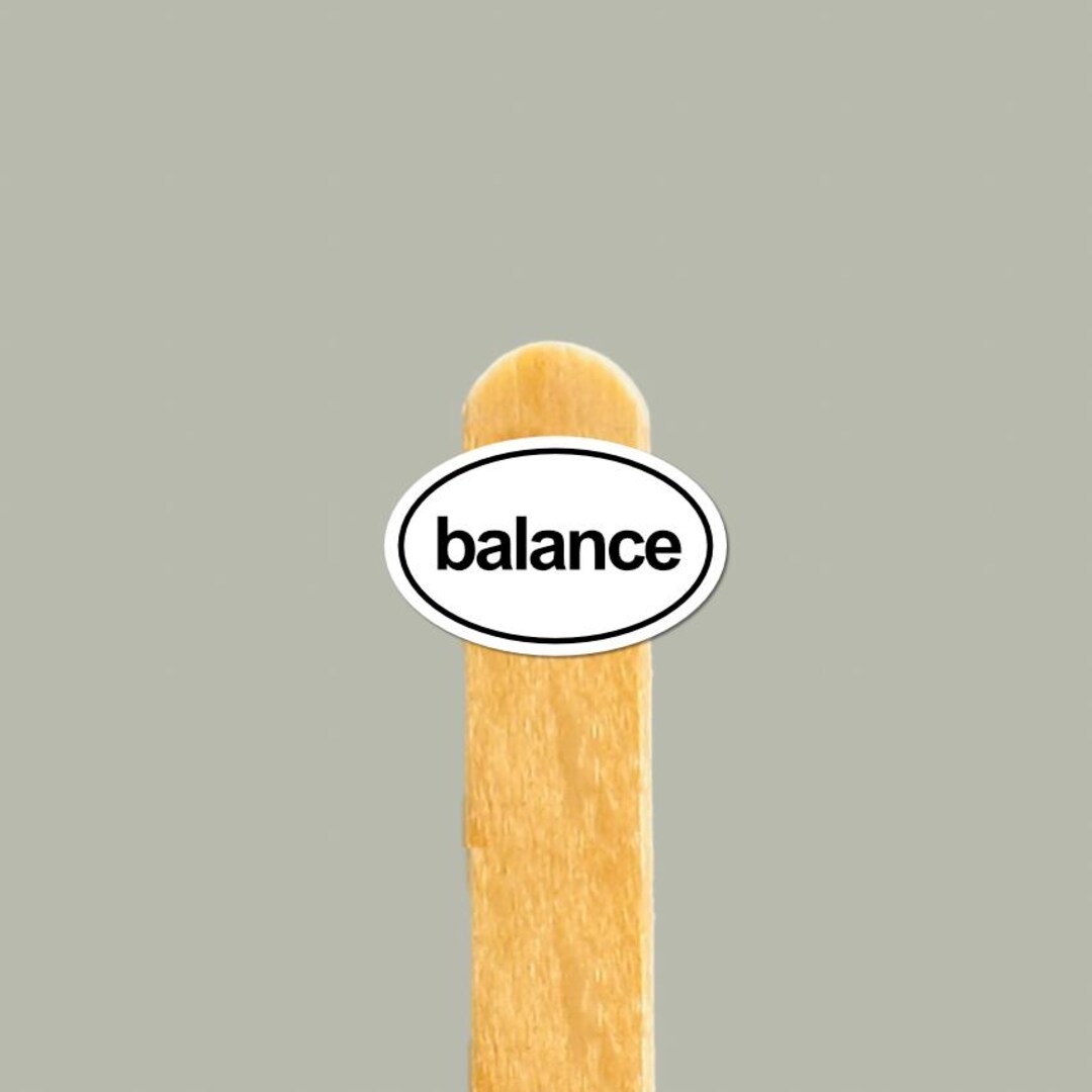 BALANCE Vinyl Sticker — Self Care Gift, Water Bottle & Laptop Decal - Etsy