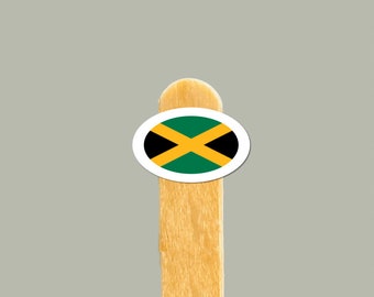 Jamaica Flag Vinyl Sticker: Caribbean Pride Decal
