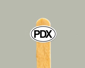 PDX Vinylklistermärke — Resepresent, vattenflaska och laptopdekal i Portland