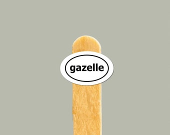 Gazellesticker: motiverende vinylsticker voor budgettering
