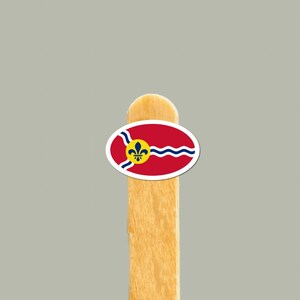 St. Louis flagga vinylklistermärke – Gateway City Pride-dekal (11 mm x 17 mm)