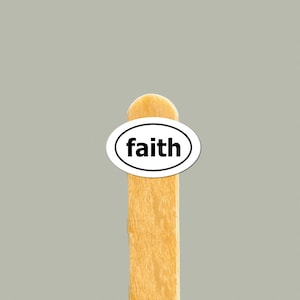 Glaube Aufkleber | Inspirierender Vinyl-Aufkleber | Kleine christliche Aufkleber für Handys, Laptops, Wasserflaschen | Spirituelles Geschenk | Gebetstagebuch