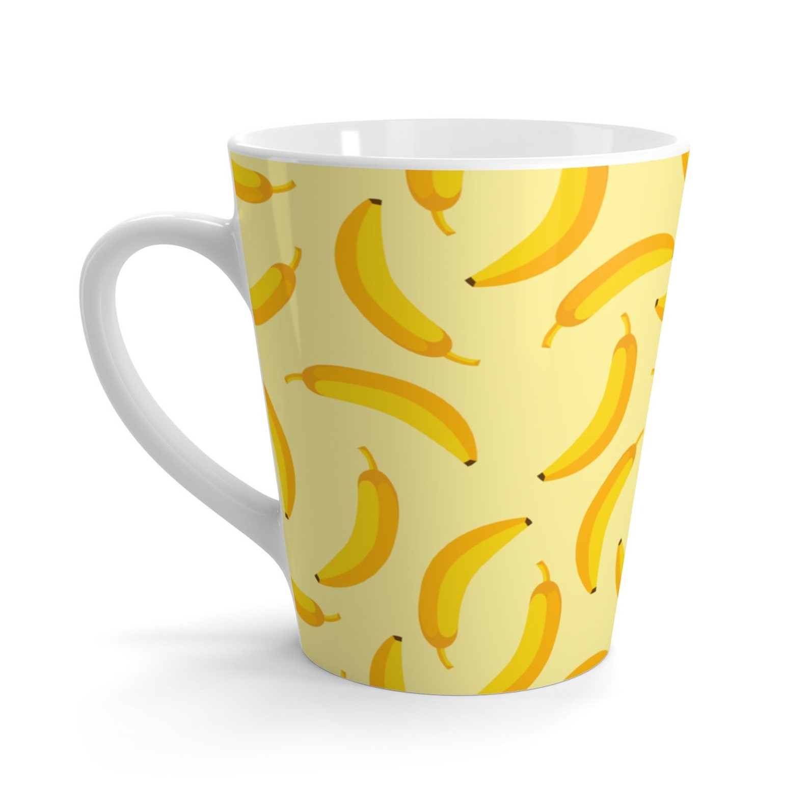 Banana Latte Mug Banana Mug 12oz Mug Tropical Mug Banana | Etsy