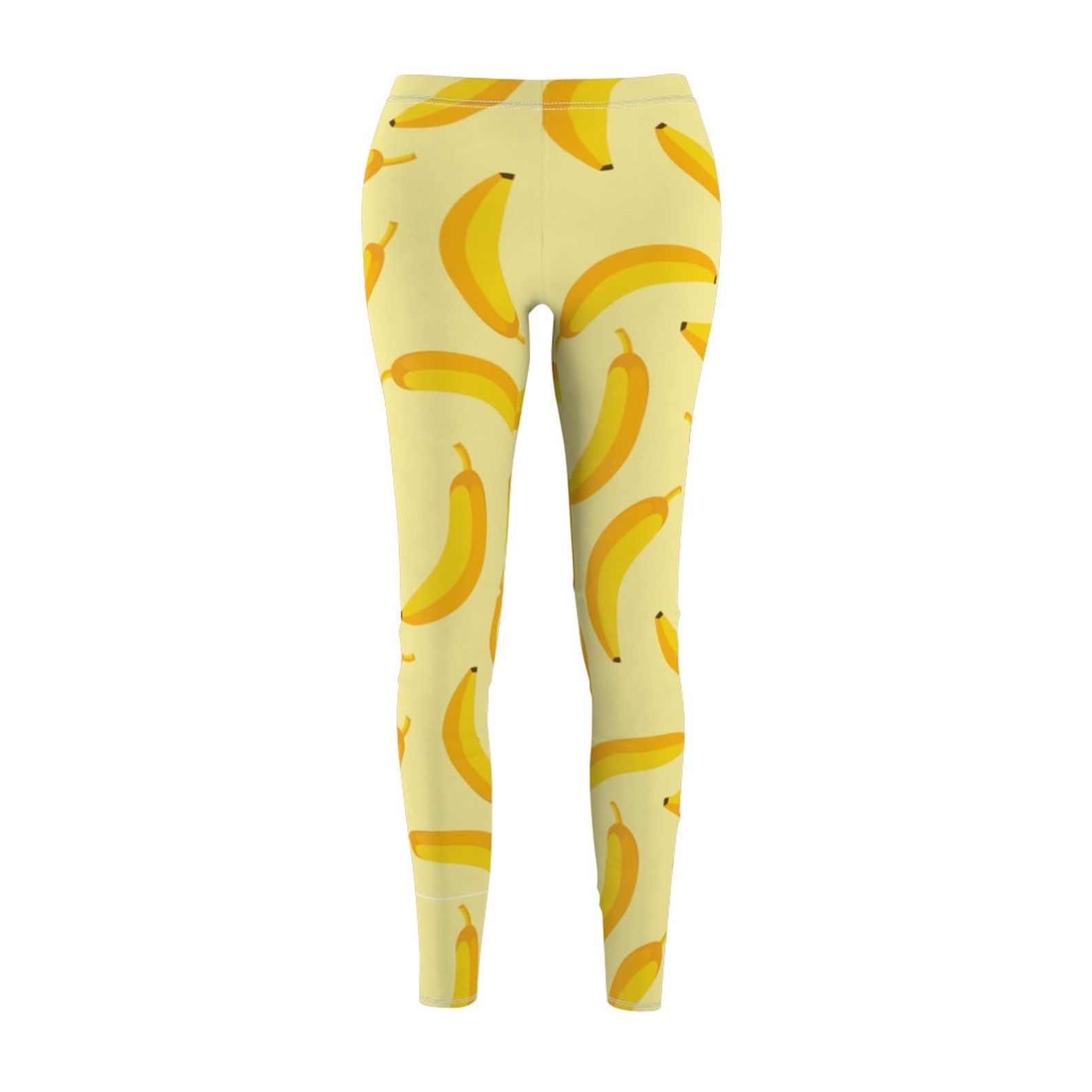 Banana Leggings Sizes XS 2XL Banana pattern Workout | Etsy