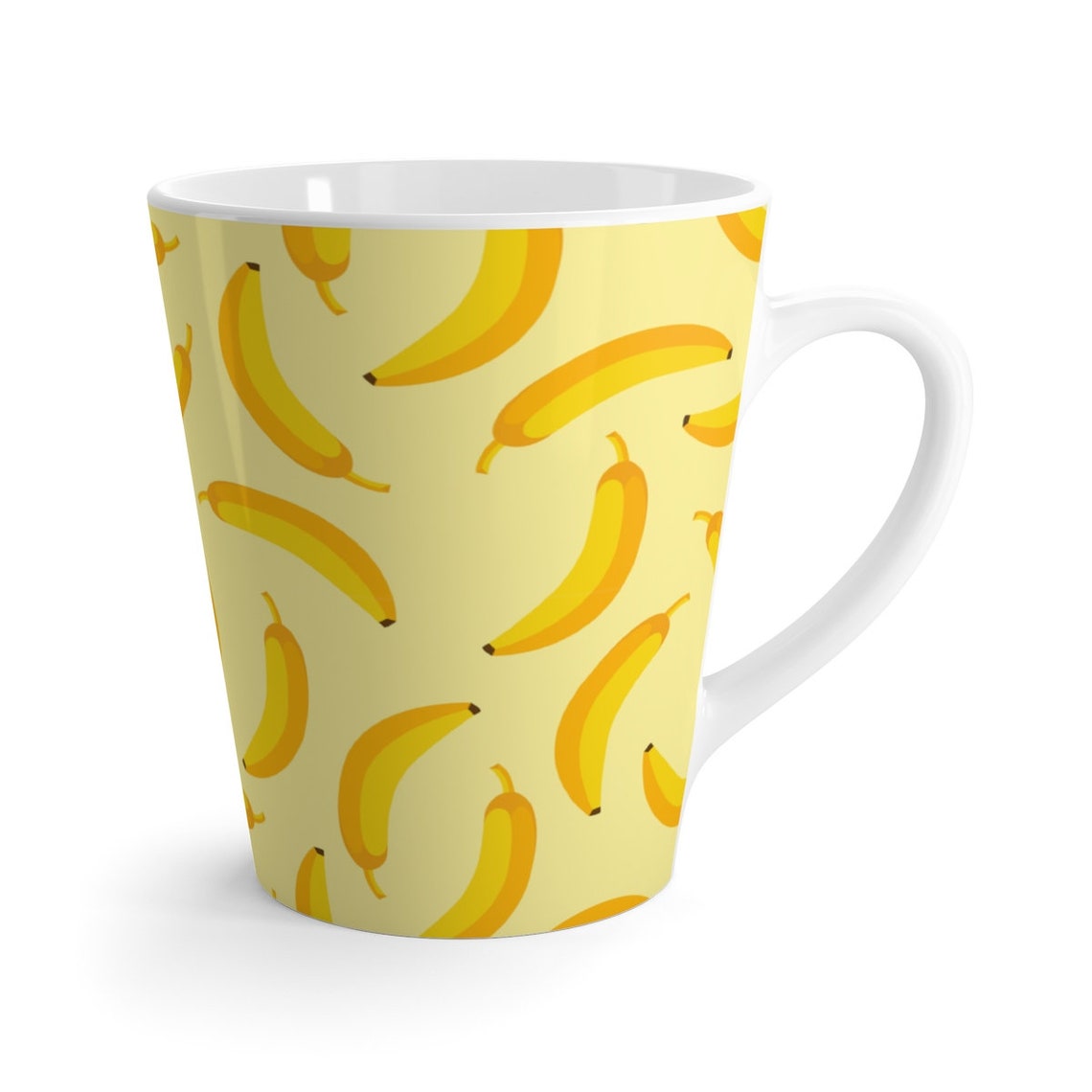 Banana Latte Mug Banana Mug 12oz Mug Tropical Mug Banana | Etsy