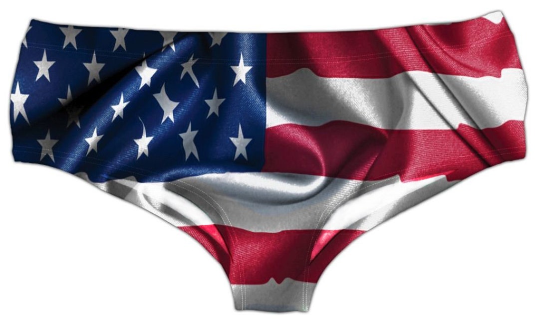 Patriotic American Flag Boy Short Panty for Women Free Etsy