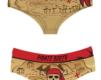Sexy Pirate Lingerie Booty Short Funny Women's Underwear for