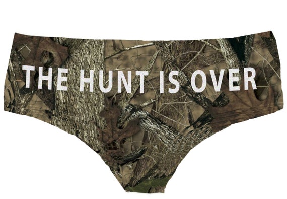 The Hunt is Over Wedding Funny Bride Lingerie Panty Small 2x 3x 4x  Bachelorette Bridal Shower Sexy Country Womens Underwear Free Shipping -   Canada