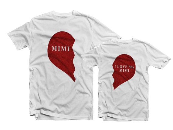 My Mimi Matching Half Heart Shirts 