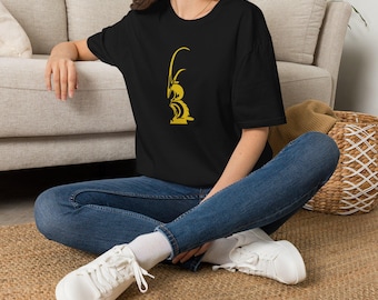 Chiwara Graphic T-Shirt | African Mask Art Motif