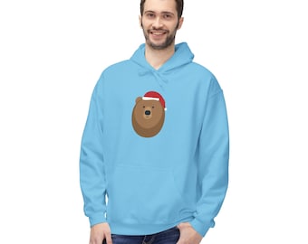 Christmas Grizzly Bear - Hoodie Sweatshirt