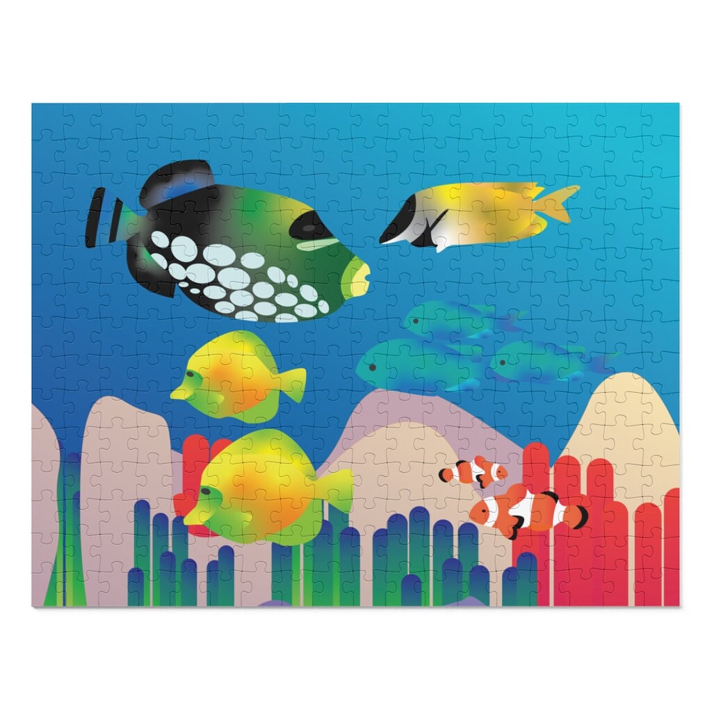 Tropical Fish Scene - Jigsaw Puzzle (252, 500, 1000-piece