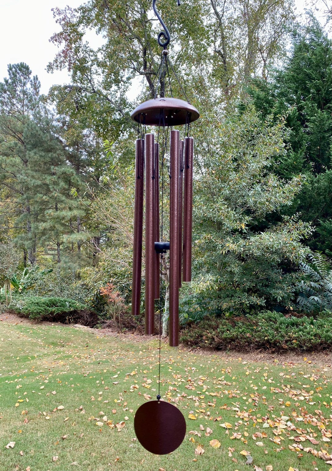 33 - 45 Inch Bronze Metal Wind Chime: Harmonic Deep Tone - Etsy