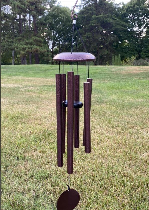 33 - 45 Inch Bronze Metal Wind Chime: Harmonic Deep Tone - Etsy