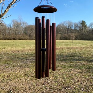 33 - 45 Inch Bronze Metal Wind Chime: Harmonic Deep Tone - Etsy